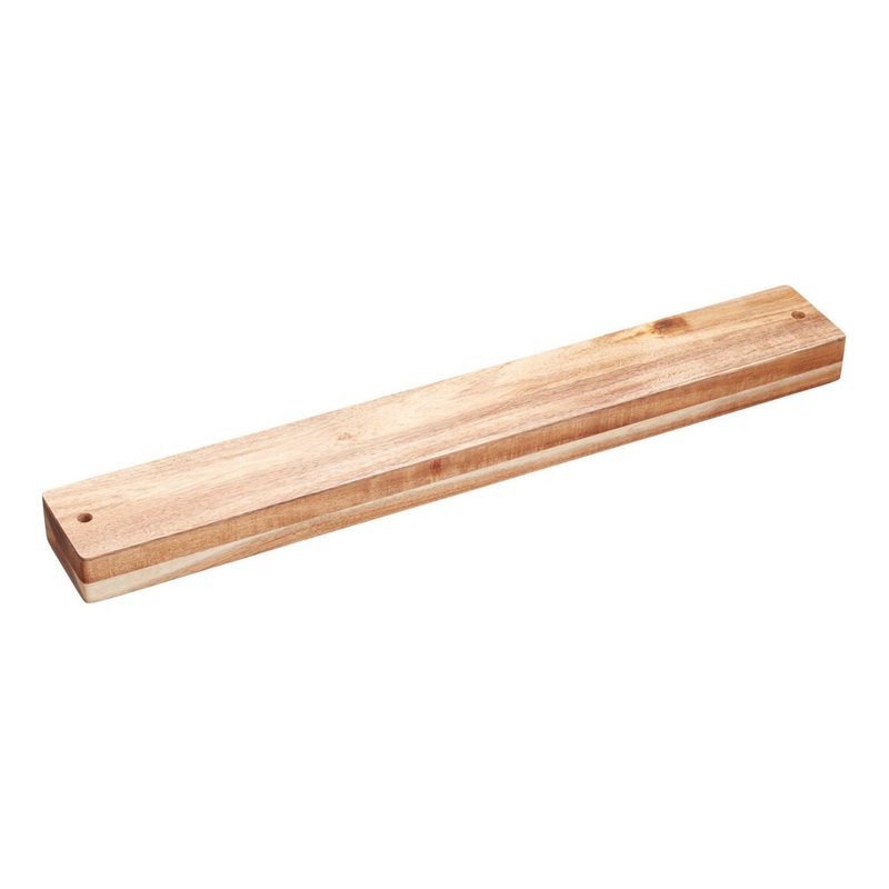 KitchenCraft Natural Elements Acacia Wood Magnetic Knife Rack