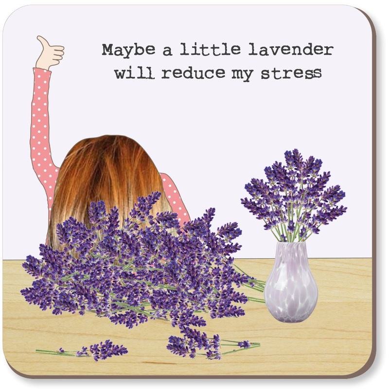 Rosie Made a Thing Lavender Coaster
