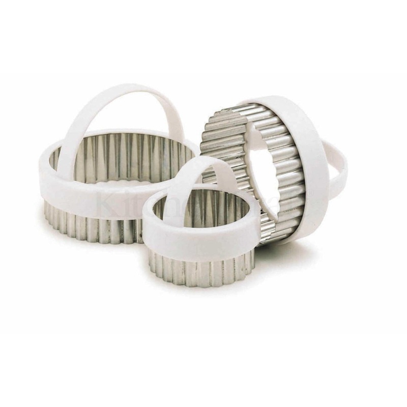 KitchenCraft Set Fluted White Cutters
