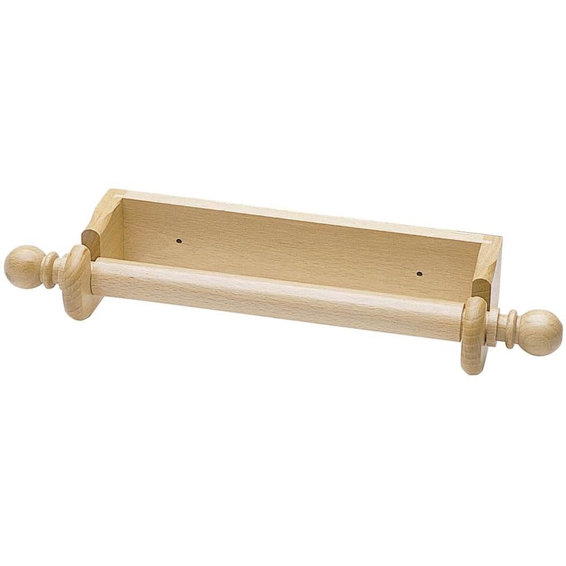 KitchenCraft Beech Wall Paper Towel Holder