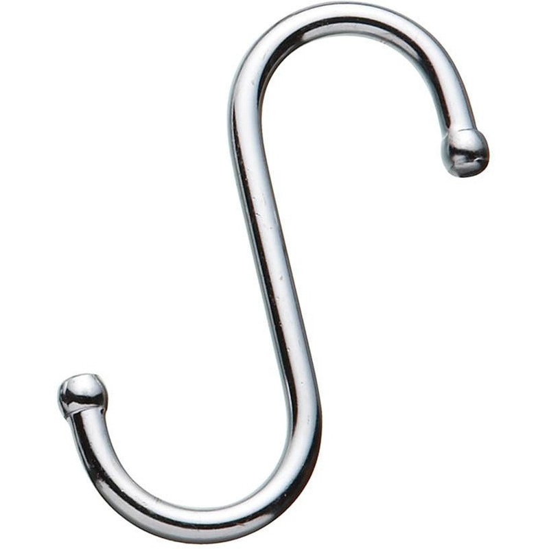 KitchenCraft Chrome Plated 8cm 'S' Hook 33266