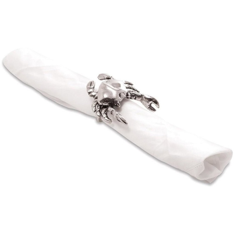 Crab Napkin Rings Set of 4