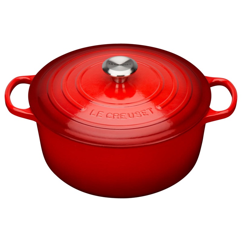 Le Creuset Signature Cast Iron Cerise Round Casserole - All Sizes