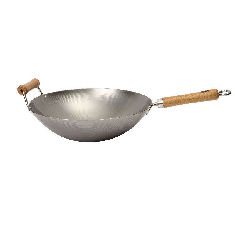 Dexam School of Wok 14" Carbon Steel Wok