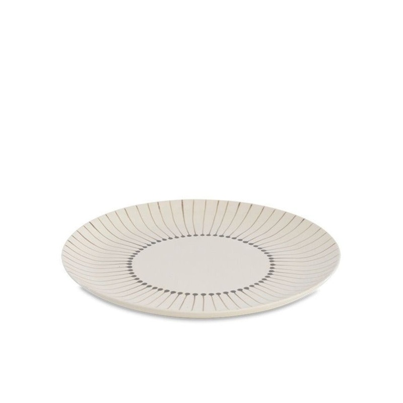 Nkuku Iba Grey Dinner Plate
