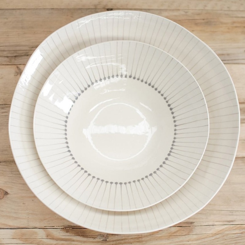 Nkuku Iba Grey Serving Bowl