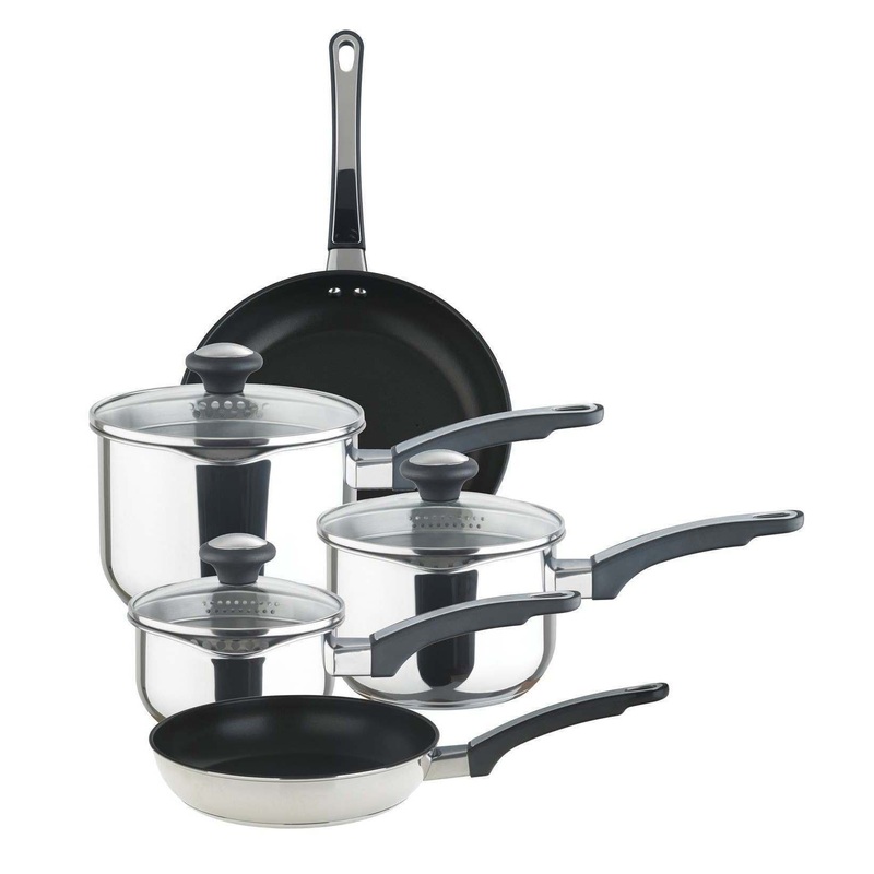 Prestige 5 Piece Strain Away Saucepan Set