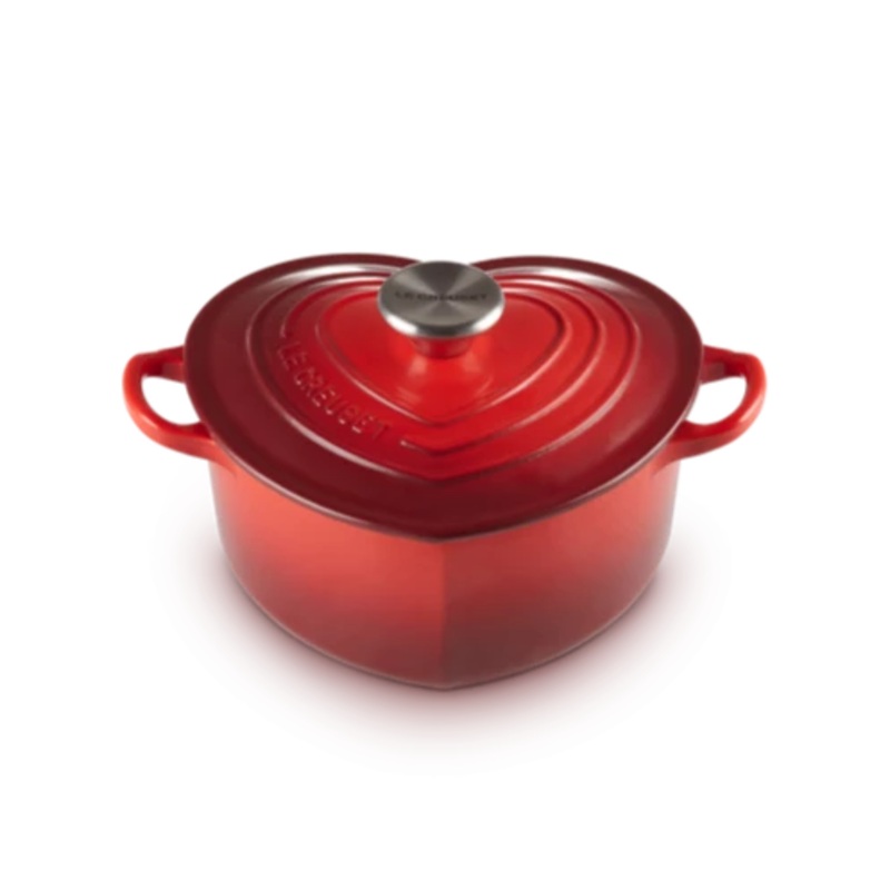 Le Creuset Signature Cast Iron Cerise Heart Shaped Casserole