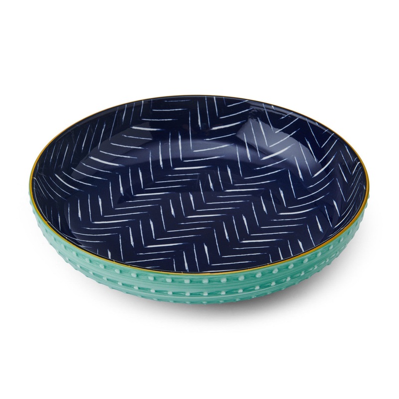 Mikasa Indigo Chevron 21cm Stoneware Bowl