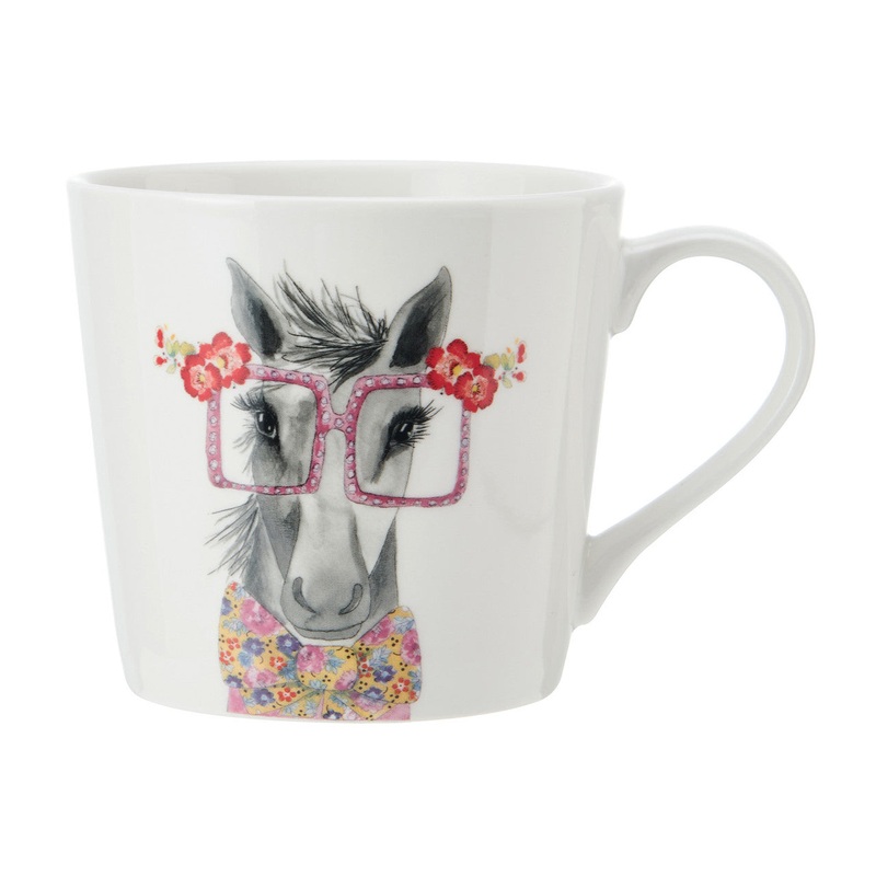 Mikasa Tipperleyhill Horse Print Fine China Mug