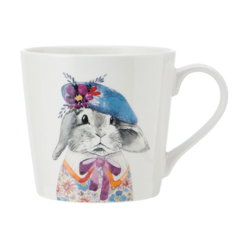 Mikasa Tipperleyhill Rabbit Print Fine China Mug