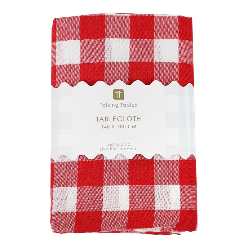 Talking Tables Red Gingham Table Cloth