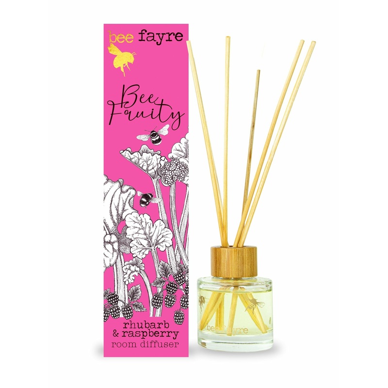 Bee Fayre Bee Fruity Rhubarb & Raspberry Reed Diffusser 50ml