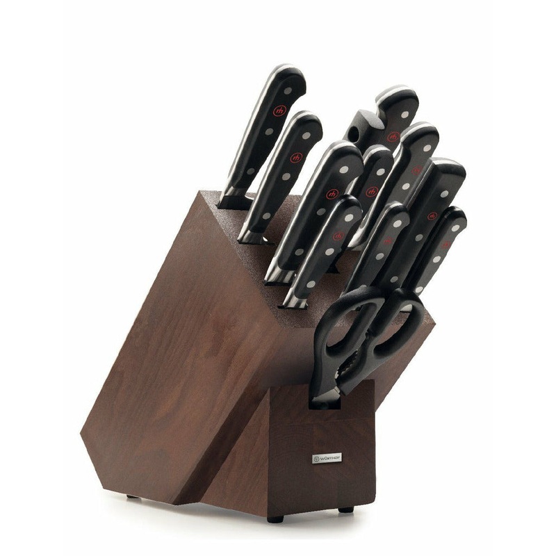 Wusthof Classic 12 Piece Brown Ash Knife Block