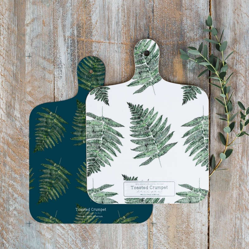Toasted Crumpet Fern Mini Chopping Board