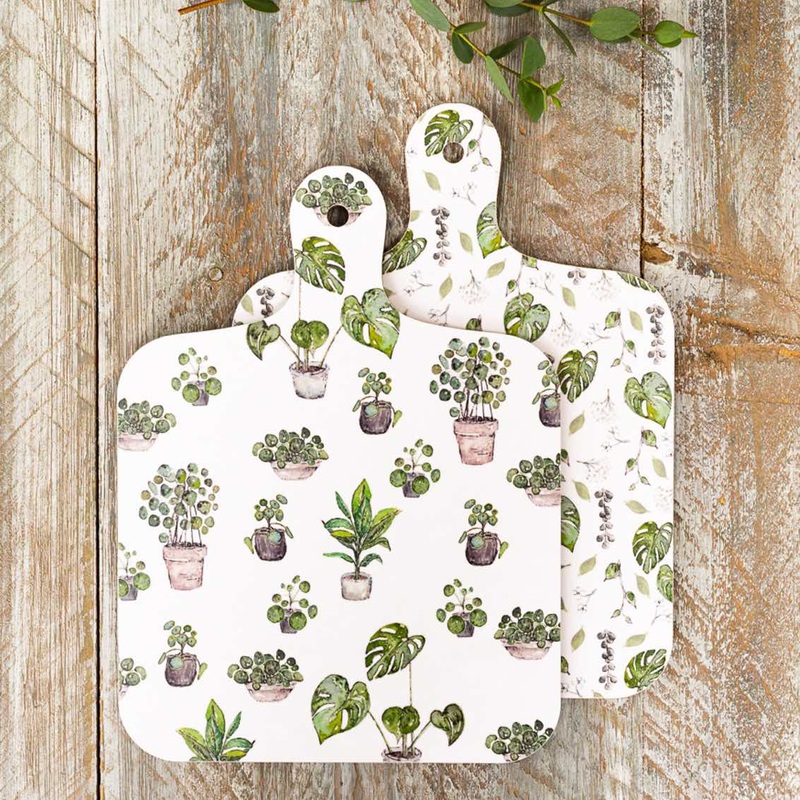 Toasted Crumpet Greenery & House Plants Mini Chopping Board