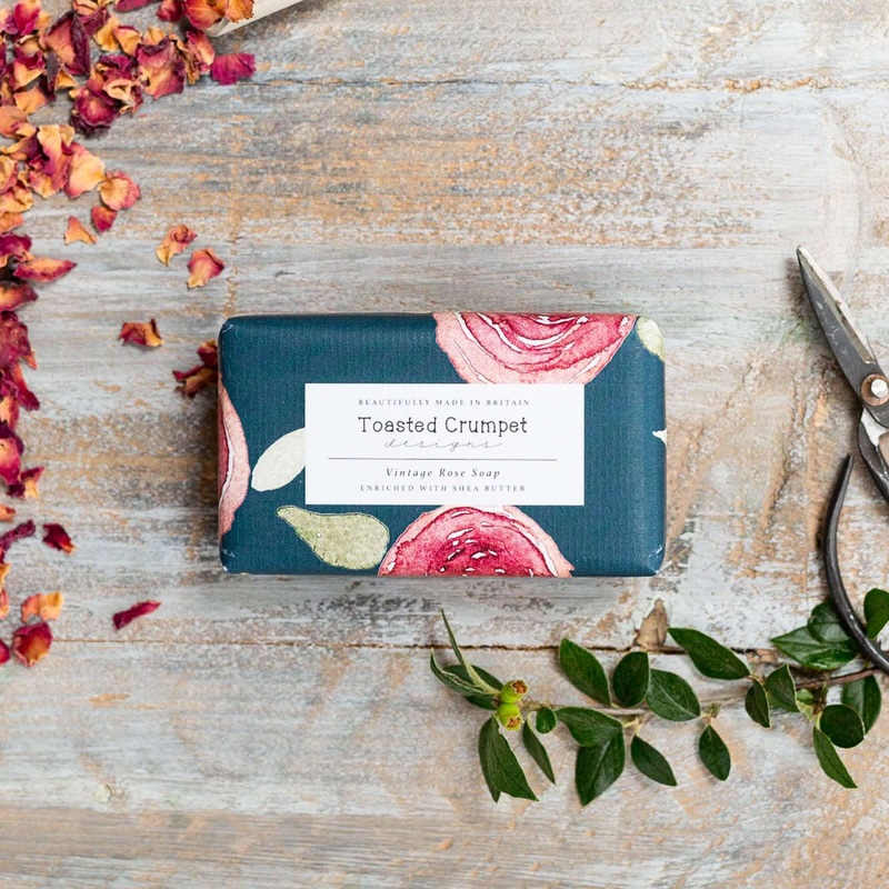 Toasted Crumpet Vintage Rose Soap