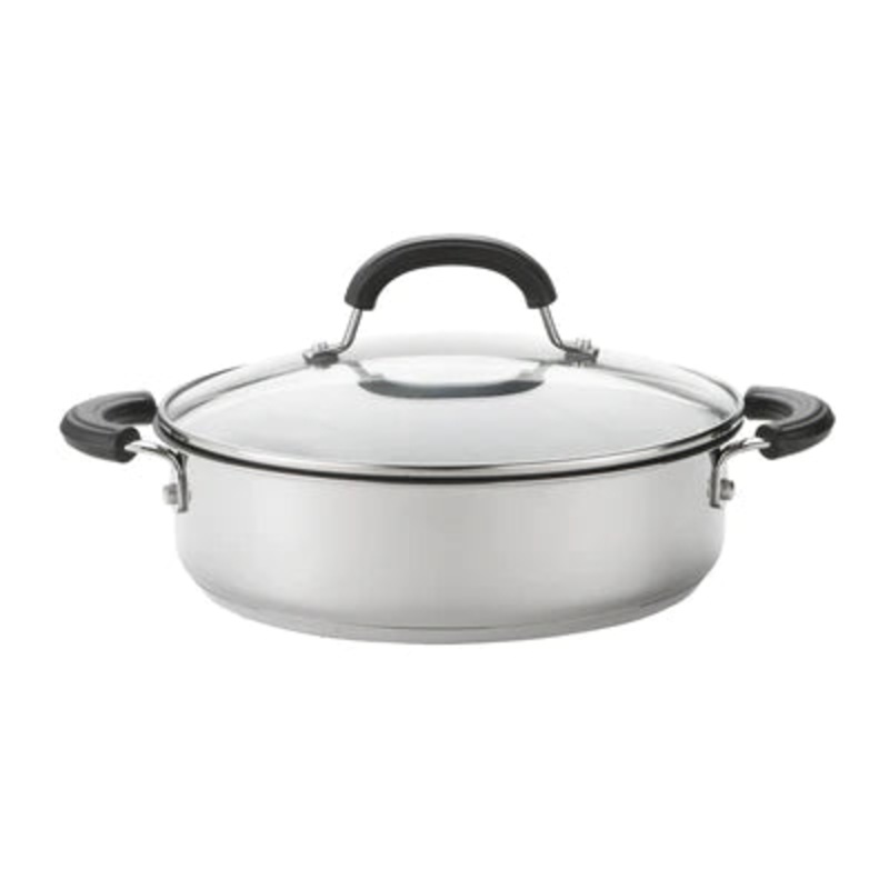 Circulon Total Stainless Steel 24cm Saut Pan & Lid