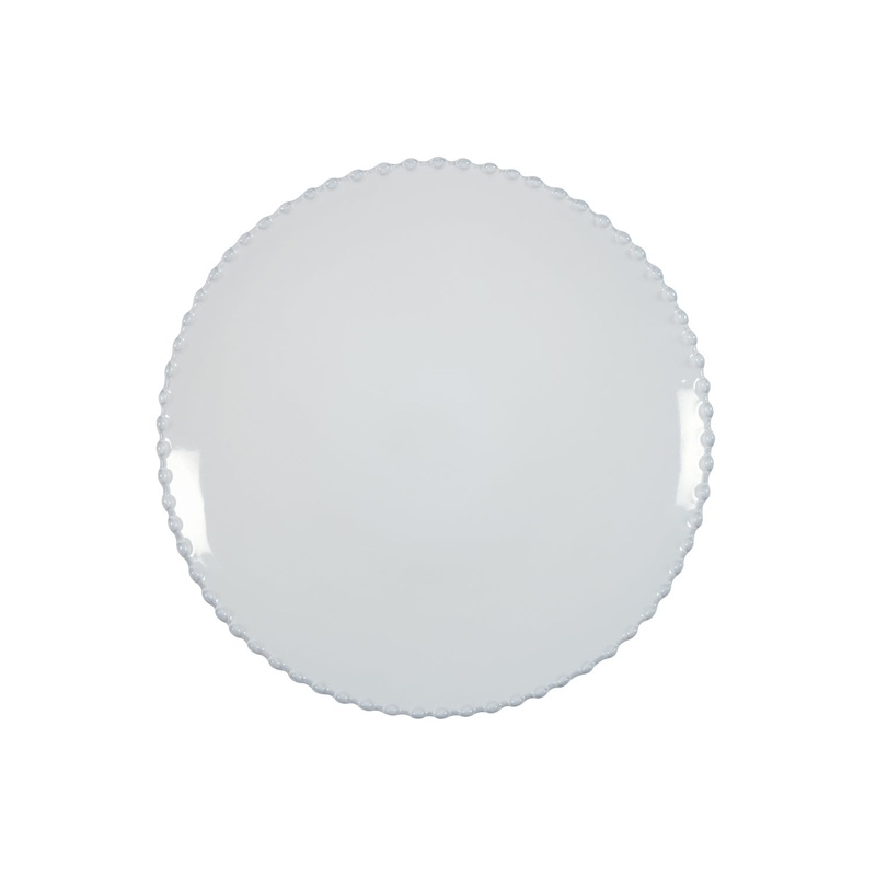 Pearl White Dinner Plate