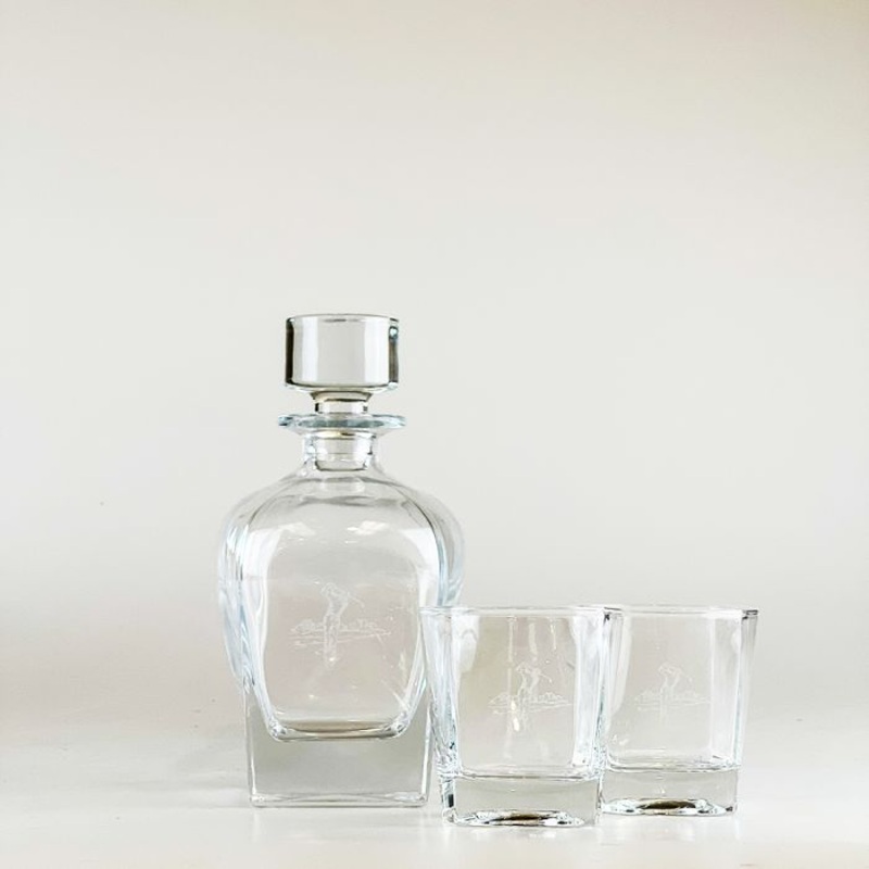 Just Slate Golf Decanter Set
