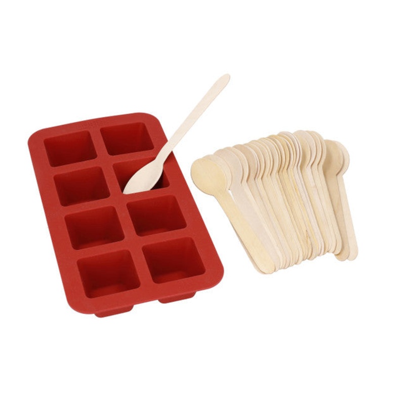 La Cafetire Hot Chocolate Mould with 24-Pack Spoons