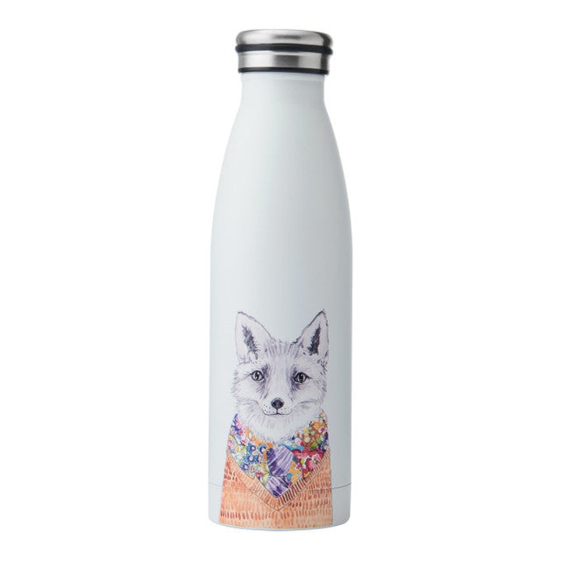 Mikasa Tipperleyhill Fox Double-Walled 500ml Stainless Steel Bottle