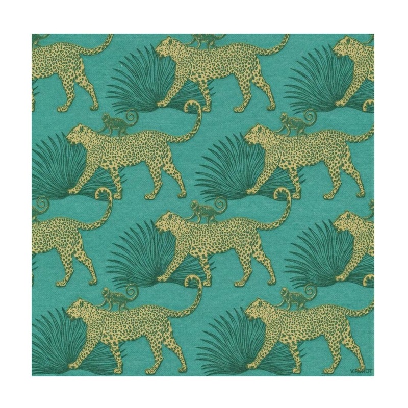 Francoise Paviot French Dinner Napkins - Leopard