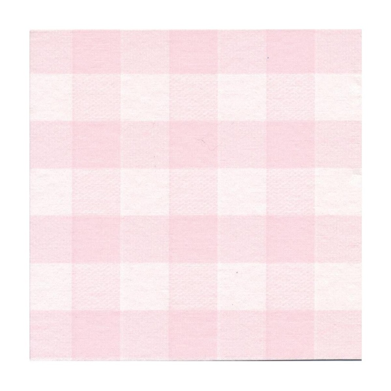 Francoise Paviot French Dinner Napkins - Rose Vichy