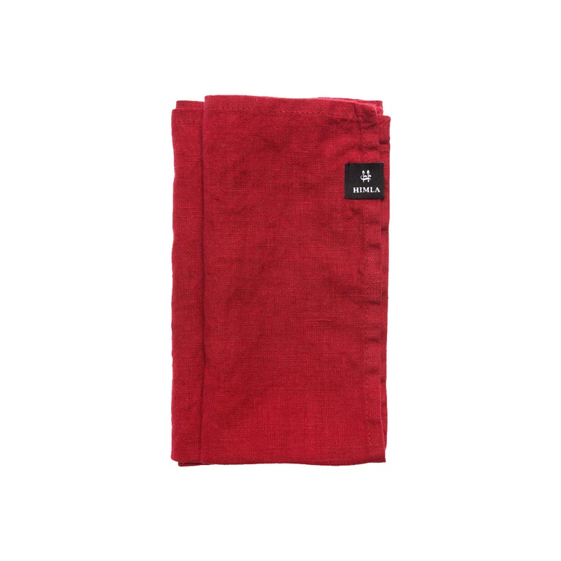 Himla Sunshine Set of 4 Napkins - True Red