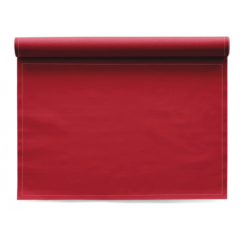 My Drap 12 Piece Cotton Placemat Roll - Lipstick