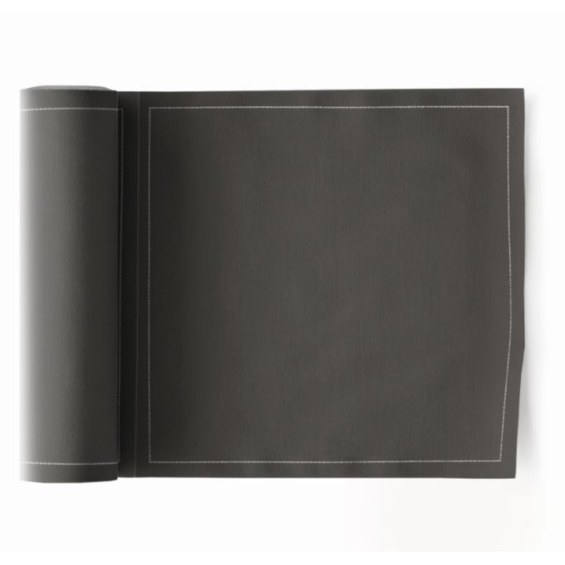 My Drap 24 Piece Cotton Napkin Roll - Dark Grey
