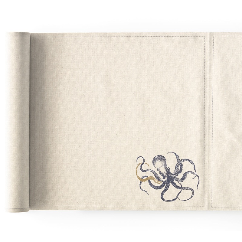 My Drap 6 Piece Napkin Roll - Ocean