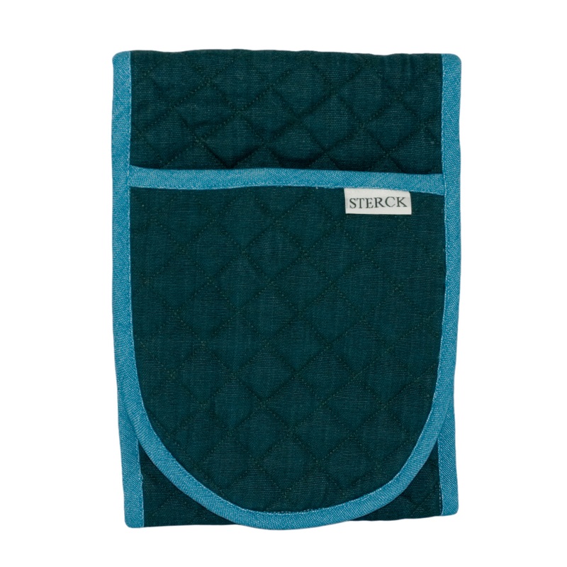 Sterck Double Oven Glove - Green & Blue