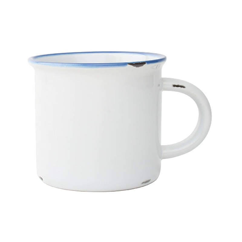Canvas Home Large Tinware Mug - White