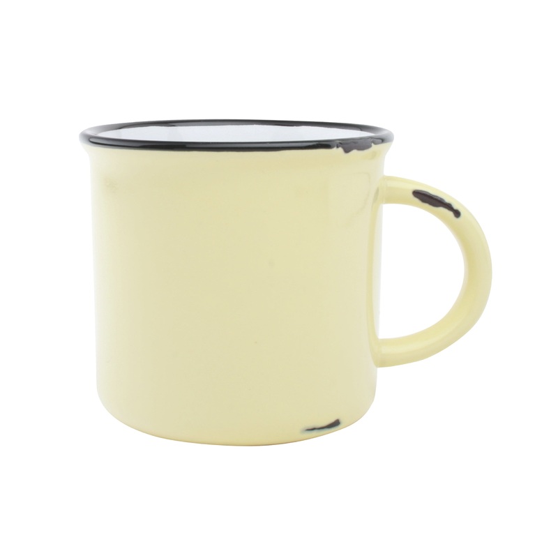 Canvas Home Large Tinware Mug - Yellow