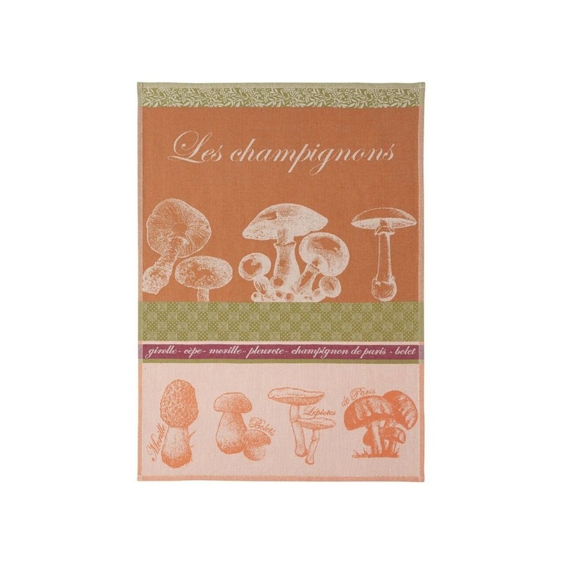 Coucke Jacquard Kitchen Towel - Mushrooms