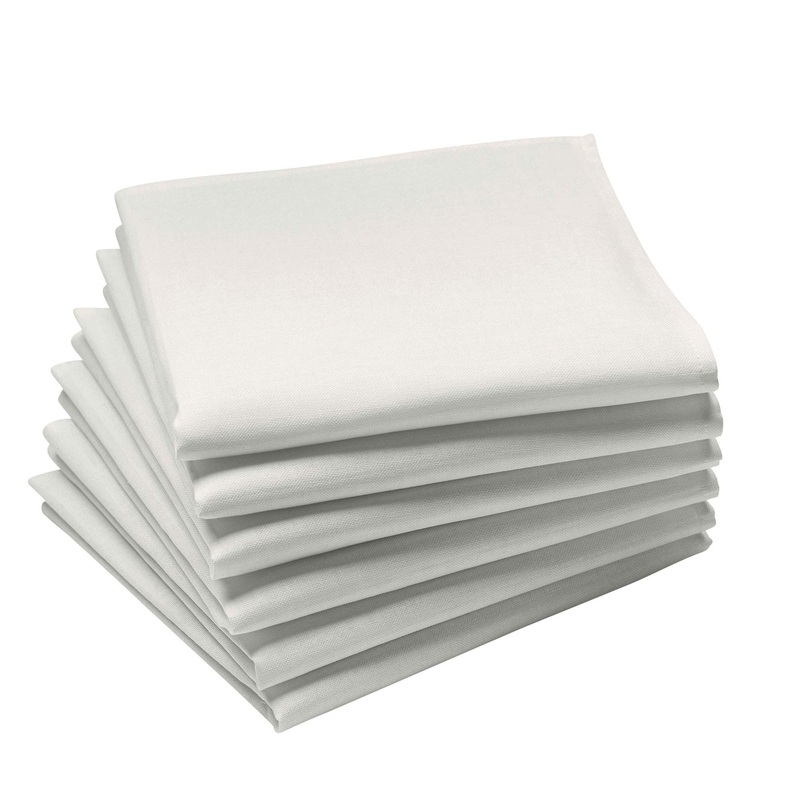 Coucke Plain Cotton Napkin - Blanc