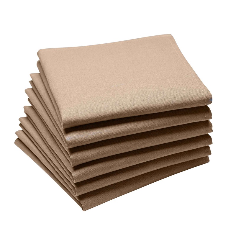 Coucke Plain Cotton Napkin - Cappuccino