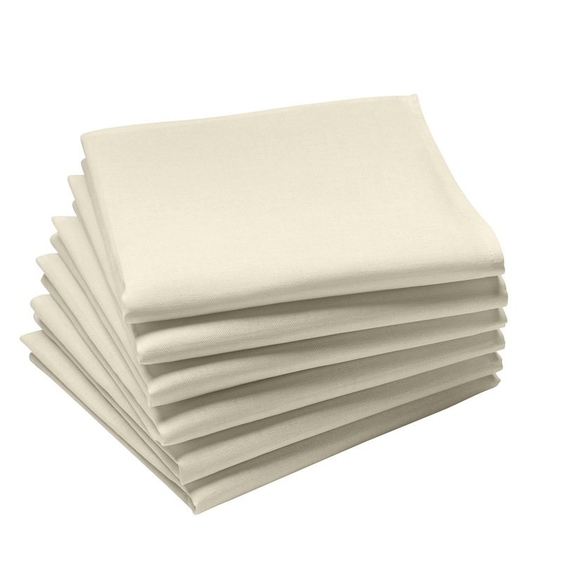 Coucke Plain Cotton Napkin - Grege