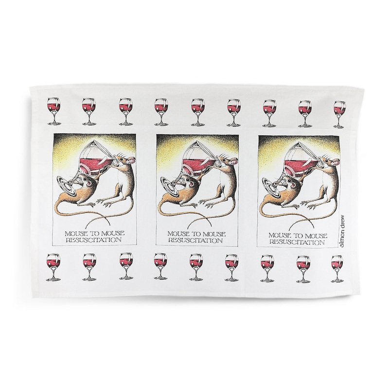 Simon Drew Tea Towel - Mouse