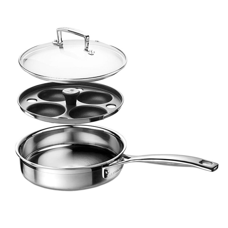 Le Creuset 3-Ply Egg Poacher/ Saute Pan - 20cm