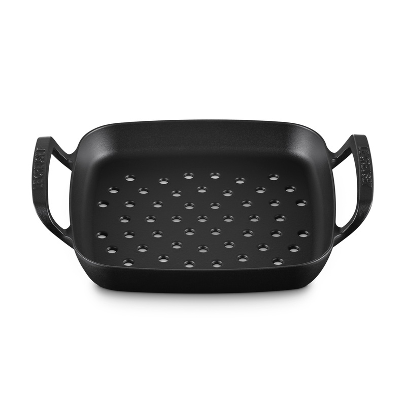 Le Creuset Black BBQ Grill Basket - 30cm