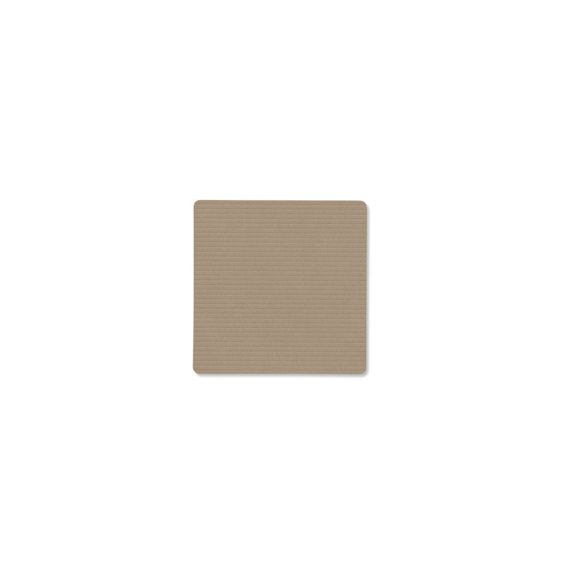 Lind DNA Corduroy Clay Brown Square Coaster