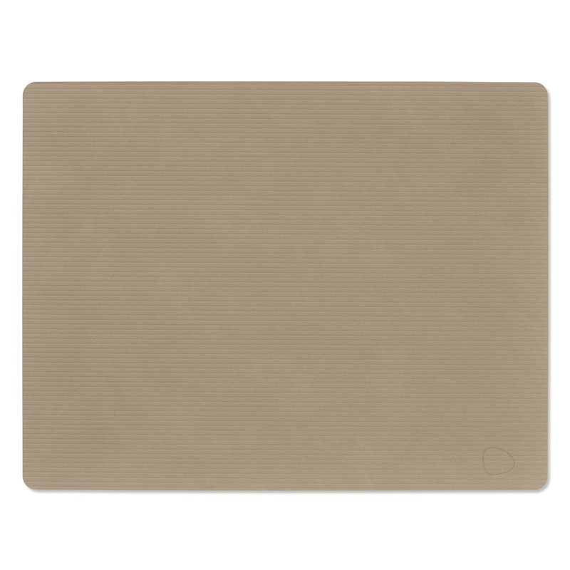 Lind DNA Corduroy Clay Brown Square Table Mat
