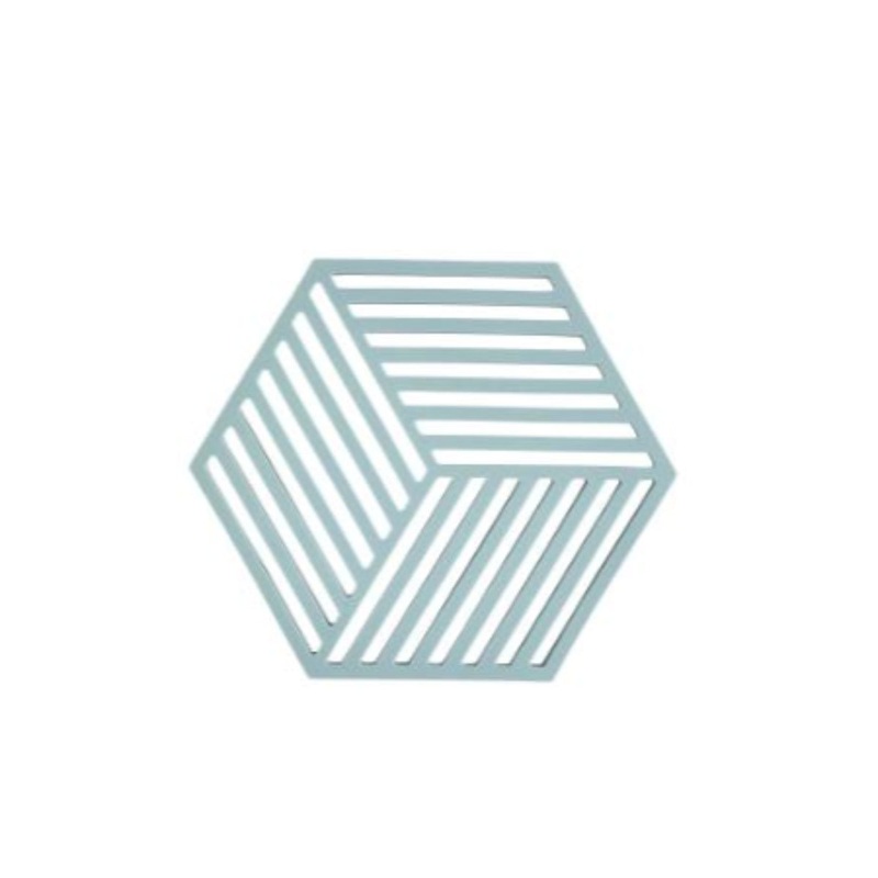 Silicone Trivet Hexagon  Fog Blue