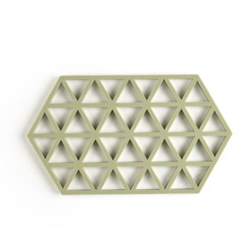 Silicone Trivet Triangle Large  Matcha