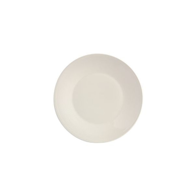 White Linen Dessert Plate - 21cm