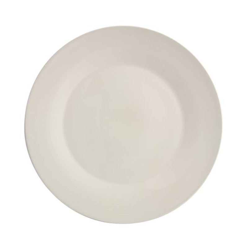 White Linen Dinner Plate - 26.5cm