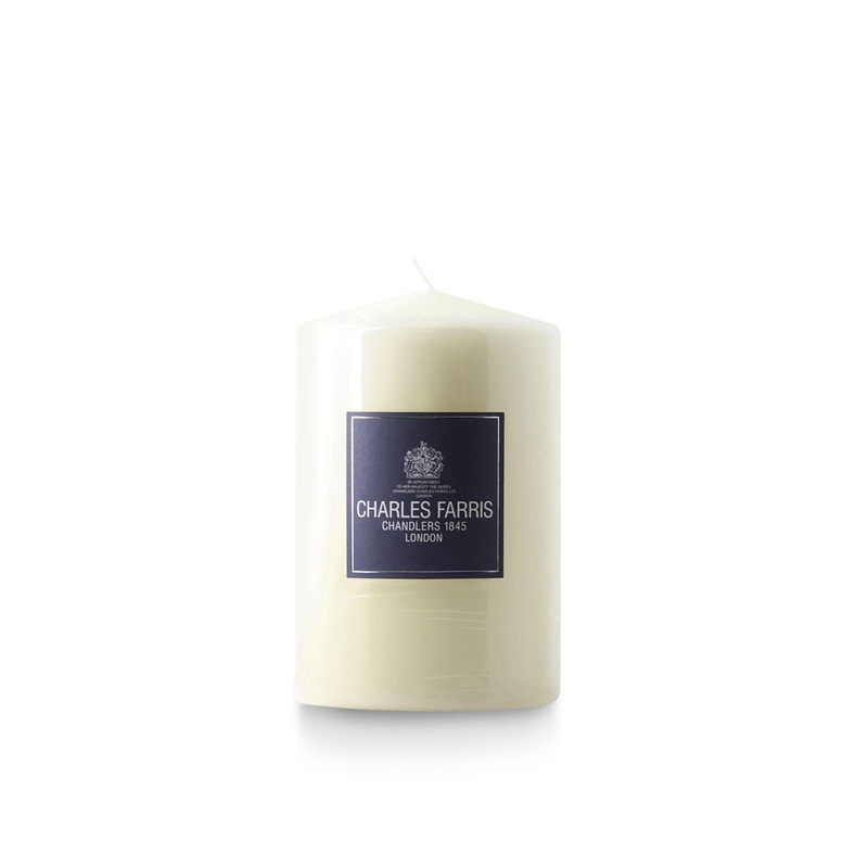 Charles Farris Ivory Pillar Candle | 15cm