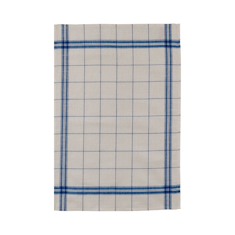 Coucke French Linen Tea Towel - Blue